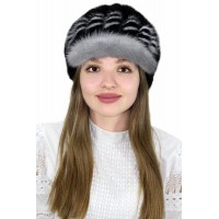 Кепка из вязаной норки "Роузи"